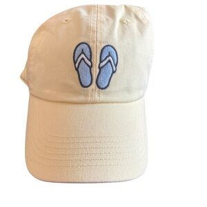 Life Is Good Chill Cap Yellow Blue Flip Flops NWT